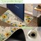 Spring Summer Kitchen Mats Set of 2, Sunflower Floral Bee Kitchen Rugs for Floor Non Slip Absorbent Low-Profile Seasonal Farmhouse Home Decor 17x29 and 17x47 Inch